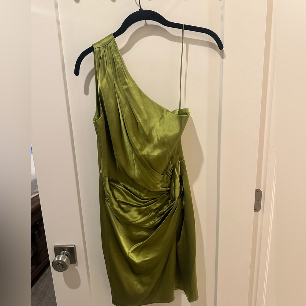 SAU LEE green mini dress